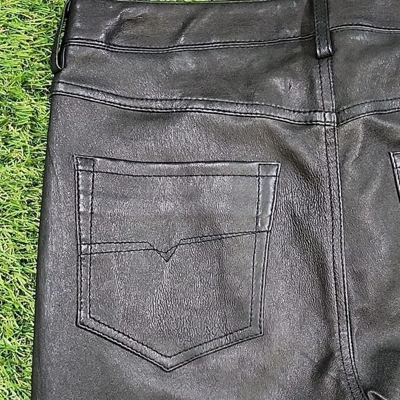 Womens Diesel Lamb Leather Skinny Jeans. Very Soft. 30w - Picture 8 of 12